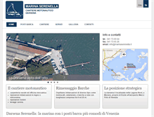 Tablet Screenshot of darsena-serenella-venezia.com